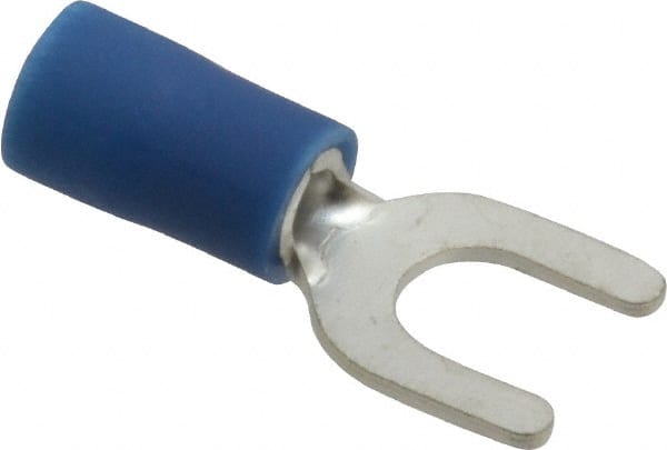 Ideal - #10 Stud, 16 to 14 AWG Compatible, Partially Insulated, Crimp Connection, Standard Fork Terminal - Americas Tooling