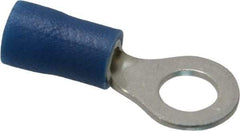 Ideal - 16-14 AWG Partially Insulated Crimp Connection Circular Ring Terminal - #10 Stud, Tin Plated Brass Contact - Americas Tooling