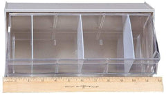 Quantum Storage - 11-7/8" Wide x 5-15/16" High x 5-1/4" Deep, Small Parts Tip Out Stacking Bin Organizer - Polystyrene Frame, 1 Compartments, 11" Wide x 5-1/4" High Bin - Americas Tooling