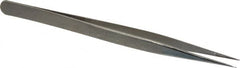 Value Collection - 5-11/16" OAL Diamond Tweezers - Fine Point - Americas Tooling