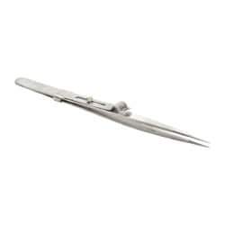 Value Collection - 5-1/2" OAL Diamond Tweezers - Fine Point with Slide Lock - Americas Tooling