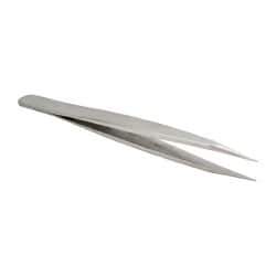 Value Collection - 4-3/4" OAL OO-SS Precision Tweezers - Very Strong, Heavy Tip & Shank - Americas Tooling