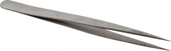 Value Collection - 5-5/16" OAL SS-SS Precision Tweezers - Long & Slim for Inside Reach - Americas Tooling