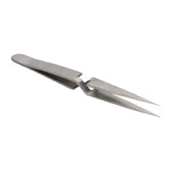 Value Collection - 4-3/4" OAL N1 Reverse Action Tweezers - Fine Point - Americas Tooling