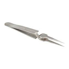 Value Collection - 4-11/32" OAL N4 Reverse Action Tweezers - Long Fine Point - Americas Tooling