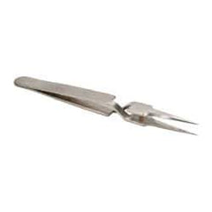 Value Collection - 4-11/32" OAL N5 Reverse Action Tweezers - Long & Very Fine Point - Americas Tooling