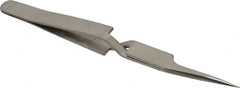 Value Collection - 4-3/4" OAL N5A Reverse Action Tweezers - Long Fine Offset Point - Americas Tooling