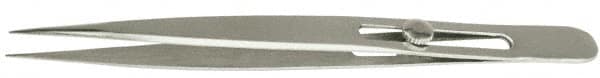 Value Collection - 4-3/4" OAL Assembly Tweezers - Slide Locking, Sharp Point - Americas Tooling