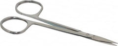 Value Collection - 4" OAL Stainless Steel Iris Scissors - Straight Handle, For General Purpose Use - Americas Tooling