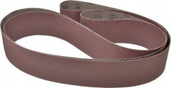 3M - 3" Wide x 132" OAL, 80 Grit, Aluminum Oxide Abrasive Belt - Aluminum Oxide, Medium, Coated, X Weighted Cloth Backing, Series 341D - Americas Tooling