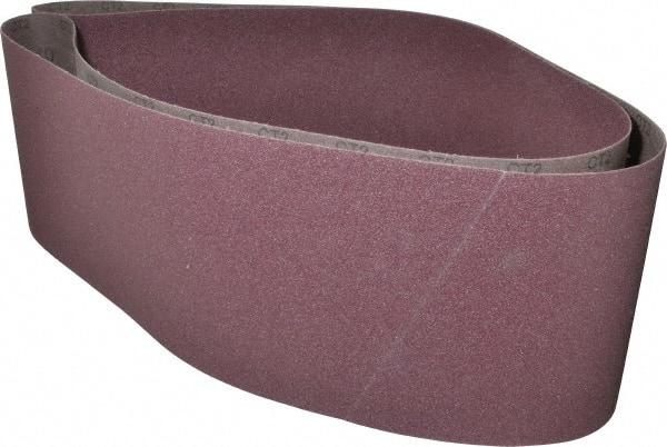 3M - 8" Wide x 107" OAL, 40 Grit, Aluminum Oxide Abrasive Belt - Aluminum Oxide, Coarse, Coated, X Weighted Cloth Backing, Series 341D - Americas Tooling