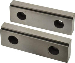 Value Collection - 4" Wide x 1.378" High x 15mm Thick, Step Vise Jaw - Steel, Fixed Jaw - Americas Tooling