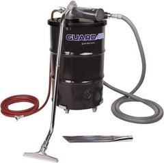 Guardair - 55 Gal Steel Tank, Air Powered Pneumatic Canister Wet/Dry Vacuum - 10 Peak hp, 20' Hose Fitting, Cartridge Filter, Accessories Included - Americas Tooling