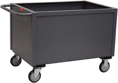 Jamco - 1,200 Lb Capacity, 1 Shelf, 4-Sided Steel Stock Truck - 24" Long x 36" Wide x 31" High, 8" Diam Wheels - Americas Tooling