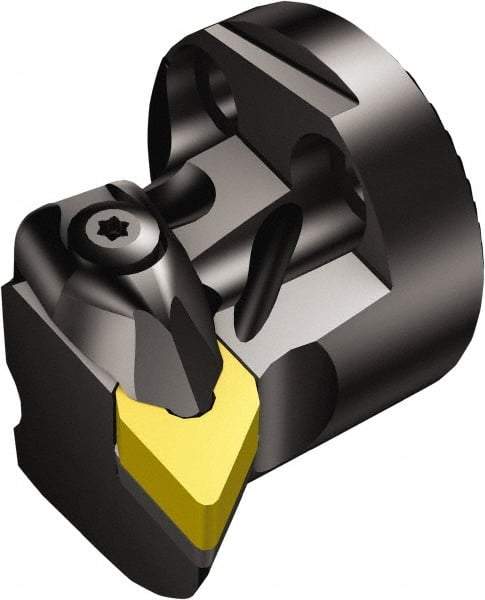 Sandvik Coromant - Right Hand Cut, Size 40, DNMG 150608 Insert Compatiblity, Internal Modular Turning & Profiling Cutting Unit Head - 27mm Ctr to Cutting Edge, 32mm Head Length, Through Coolant, Series T-Max P - Americas Tooling