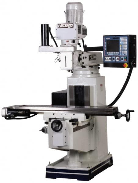 Vectrax - 54" Long x 10" Wide, 3 Phase CNC Milling Machine - Frequency Control, R8 Taper, 5 hp - Americas Tooling