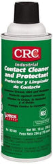 CRC - 10 Ounce Aerosol Contact Cleaner - 0°F Flash Point, 350 Volt Dielectric Strength, Flammable, Food Grade, Plastic Safe - Americas Tooling