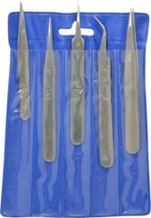 Value Collection - Stainless Steel Tweezer Set - 5 Piece - Americas Tooling