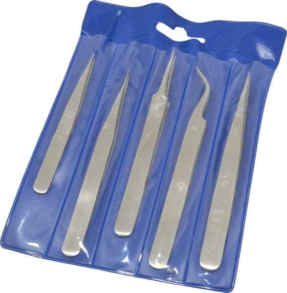 Value Collection - Stainless Steel Tweezer Set - 5 Piece - Americas Tooling