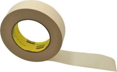 3M - 1-1/2" Wide x 60 Yd Long Tan Paper Masking Tape - Series 234, 5.9 mil Thick, 27 In/Lb Tensile Strength - Americas Tooling