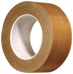 3M - 36 Yd Long x 3/4" Wide, Series 5453, Brown Silicone Glass Cloth/PTFE Tape - 8.2 mil Thick, 175 Lb/In Tensile Strength - Americas Tooling