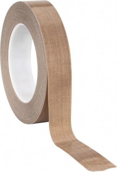 3M - 36 Yd Long x 1" Wide, Series 5453, Brown Silicone Glass Cloth/PTFE Tape - 8.2 mil Thick, 175 Lb/In Tensile Strength - Americas Tooling