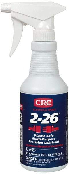 CRC - 16 oz Trigger Spray Bottle Nondrying Film Penetrant/Lubricant - Amber, 250°F Max, Food Grade - Americas Tooling