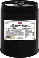 CRC - 5 Gallon Pail Contact Cleaner - 0°F Flash Point, 22,600 Volt Dielectric Strength, Flammable, Food Grade, Plastic Safe - Americas Tooling