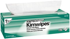 Kimtech - Dry Clean Room/Lab/Critical Task Wipes - Pop-Up, 11-3/4" x 11-3/4" Sheet Size, White - Americas Tooling