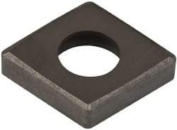 Made in USA - 1/2" Inscribed Circle, Diamond (Shape) Shim for Indexables - Carbide, 1/8" Thick, SCN Shim Style, Negative Rake - Americas Tooling