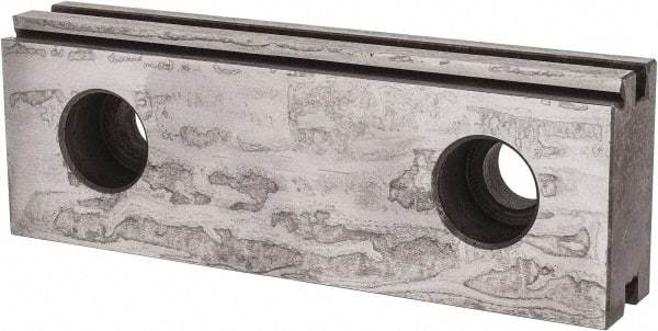 Kurt - 1 Piece Vise Jaw Plate - Steel, 3.969" Long, 0.672" Wide, 1.374" High - Americas Tooling