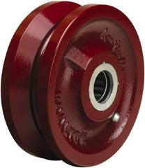 Hamilton - 4 Inch Diameter x 1-1/2 Inch Wide, Cast Iron Caster Wheel - 600 Lb. Capacity, 1-3/4 Inch Hub Length, 1/2 Inch Axle Diameter, Straight Roller Bearing - Americas Tooling