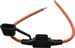 Ferraz Shawmut - 30 Amp AF2 Black Automotive Fuse Holder - 32 Volt, Orange #12 Wire - Americas Tooling