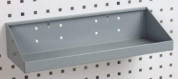 Triton - 18" Long LocBoard Shelf Pegboard Hook - 6-11/16" Projection, Steel - Americas Tooling