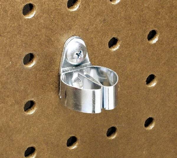 Triton - Single Spring Clip Pegboard Hook - 1-1/8" Projection, Steel - Americas Tooling