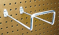 Triton - 2-3/4" ID, 1/4" Diam, 8" Long Double Closed End Loop Pegboard Hook - 8-5/8" Projection, 80° Bend, 2" Bend Length, Steel - Americas Tooling