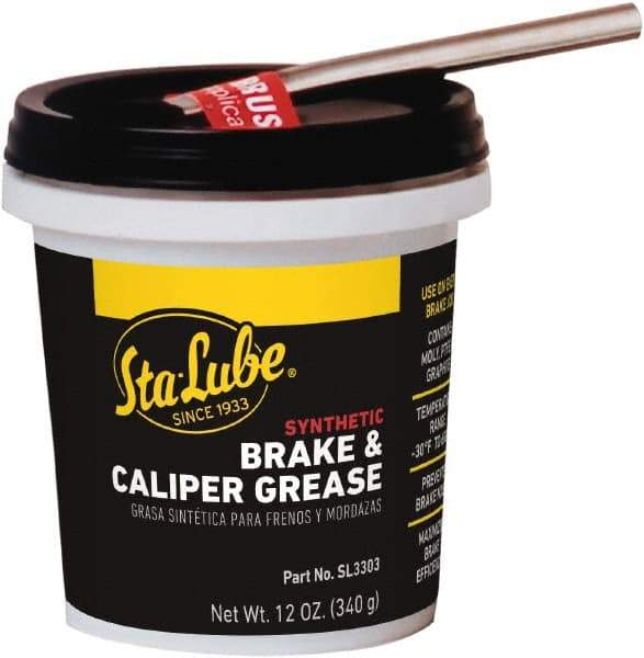 CRC - 12 oz Tub Synthetic High Temperature Grease - Black, High Temperature, 450°F Max Temp, NLGIG 2, - Americas Tooling