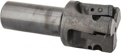 APT - 1-5/8" Cut Diam, 0.65" Max Depth of Cut, 1" Shank Diam, 3-7/8" OAL, Indexable Square Shoulder End Mill - TPC 32..., TPG 32., TPU 32. Inserts, Weldon Shank, 90° Lead Angle, Series Tri-Dex - Americas Tooling