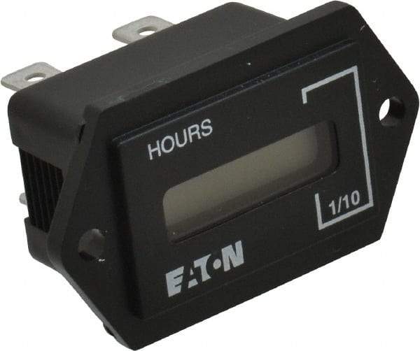 Durant - Supertwist LCD Display Hour Meter - 31.1mm High, 100AC-230AC Voltage, Solid State Hourmeter Rectangular - Americas Tooling