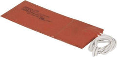 Value Collection - 5" Long x 2" Wide, Rectangular, Silicon Rubber, Standard Heat Blanket - 120 Volt, Adhesive Back, Use with Metal Containers - Americas Tooling