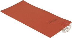 Value Collection - 12" Long x 6" Wide, Rectangular, Silicon Rubber, Standard Heat Blanket - 120 Volt, Plain Back, Use with Metal Containers - Americas Tooling