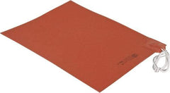 Value Collection - 12" Long x 9" Wide, Rectangular, Silicon Rubber, Standard Heat Blanket - 120 Volt, Plain Back, Use with Metal Containers - Americas Tooling