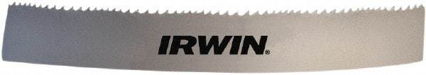 Irwin Blades - 8 to 12 TPI, 8' 5" Long x 3/4" Wide x 0.035" Thick, Welded Band Saw Blade - Bi-Metal, Toothed Edge - Americas Tooling