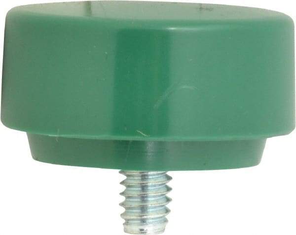 NUPLA - 1-3/8" Face Diam, Grade Tough, Green Soft Face Hammer Tip - 0.5 oz Head, Plastic - Americas Tooling