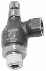 Legris - 1/4" NPT Mini Swivel Flow Control Regulator - 0 to 145 psi, Treated Brass Material & Viton O-Ring - Americas Tooling