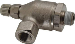 Legris - 1/8" NPT Metal Threaded Flow Control Regulator - 0 to 145 psi, Treated Brass Material & Viton O-Ring - Americas Tooling