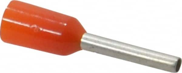 ACI - 22 AWG, Partially Insulated, Crimp Electrical Wire Ferrule - 8mm Long x 1.3mm Diameter Pin, 14mm Overall Length - Americas Tooling