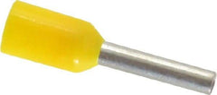 ACI - 18 AWG, Partially Insulated, Crimp Electrical Wire Ferrule - 8mm Long x 1.7mm Diameter Pin, 14.4mm Overall Length - Americas Tooling