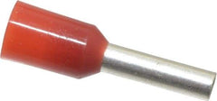 ACI - 16 AWG, Partially Insulated, Crimp Electrical Wire Ferrule - 8mm Long x 2mm Diameter Pin, 14.4mm Overall Length - Americas Tooling