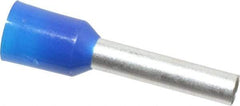 ACI - 14 AWG, Partially Insulated, Crimp Electrical Wire Ferrule - 12mm Long x 2.6mm Diameter Pin, 19mm Overall Length - Americas Tooling